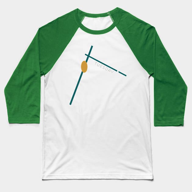 Tuesday Baseball T-Shirt by Timetofly